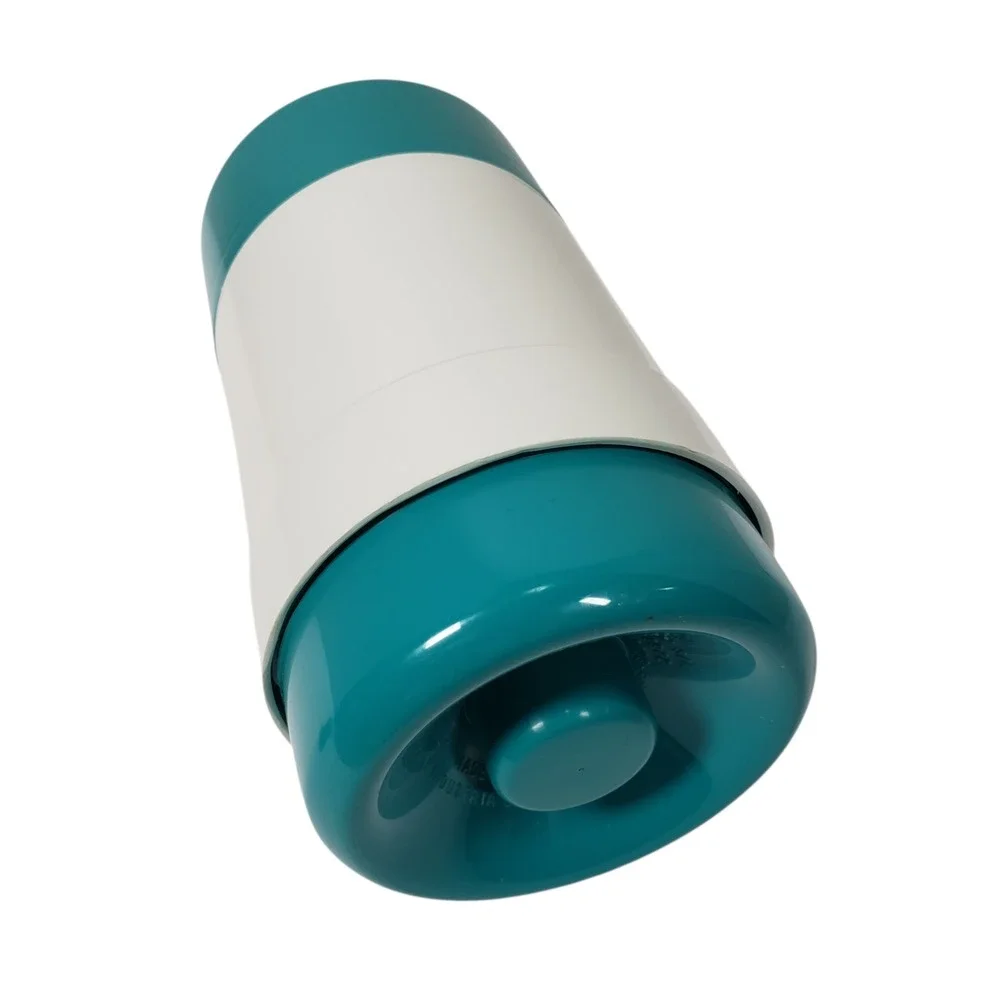 Vintage Invicta Thermal Food Jar Container Teal White‎ Insulated Camping Lunch